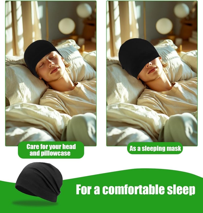 SRLLBBY Lightweight Cotton Beanie, Breathable Thin Sleep Hats, Skull Caps for Running Cycling Hiking Fishing - Image 4